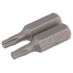 Draper TX-STAR Insert Bit, 1/4" Hex, 25mm Long, T15 (Pack of 2) Main Image