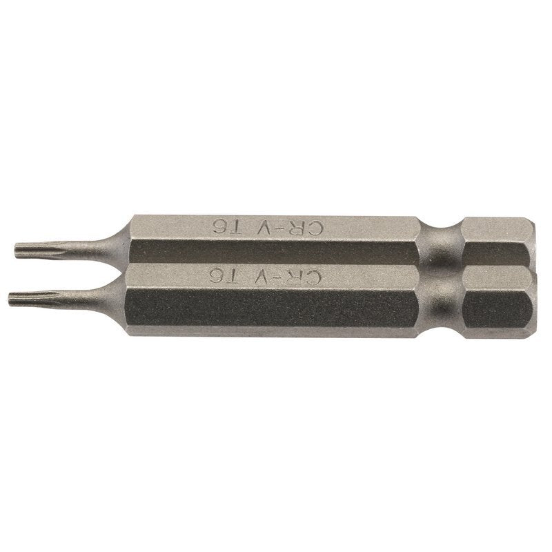 Draper TX-STAR Insert Bit, 1/4" Hex, 50mm Long, T6 (Pack of 2) Main Image