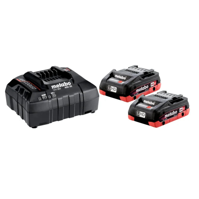 Metabo Basic Set 2 x 18V 4.0Ah LiHD & ASC 55 Charger