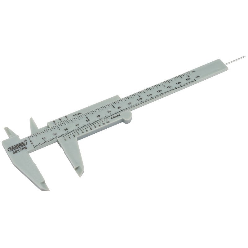 Plastic Vernier Caliper, 0 - 150mm or 6" Main Image