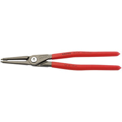 KNIPEX 48 11 J4 SB Precision Circlip Pliers for internal circlips in bore holes with non-slip plastic coating grey atram Main Image