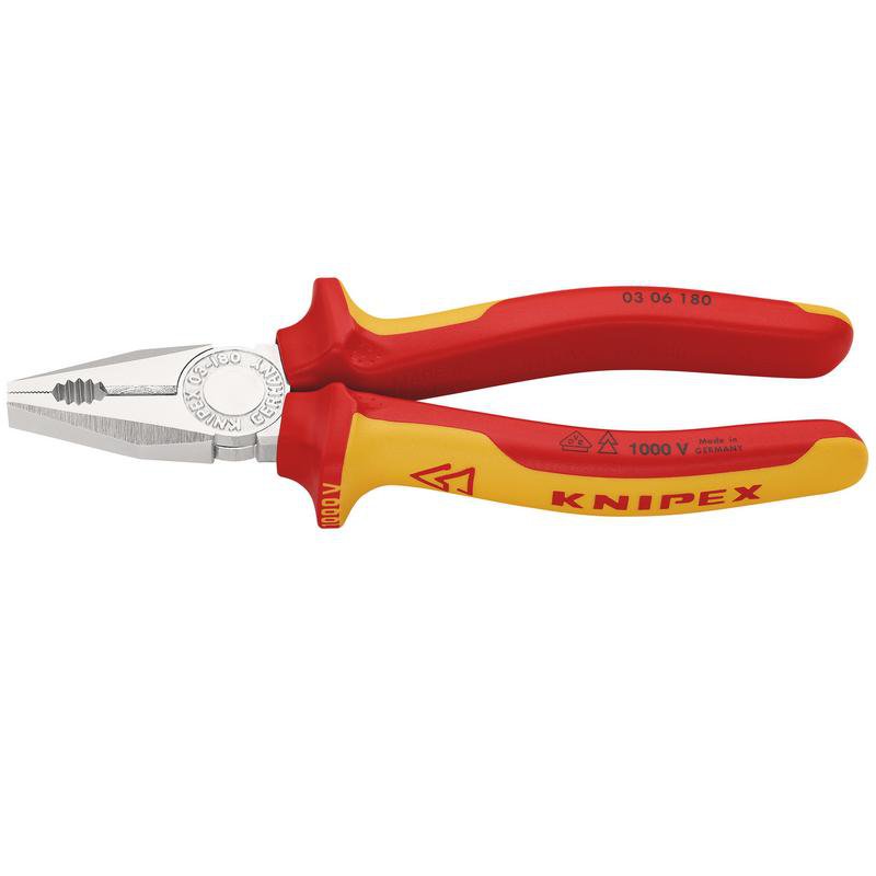 KNIPEX 03 06 180 VDE Combination Pliers, 180mm Main Image