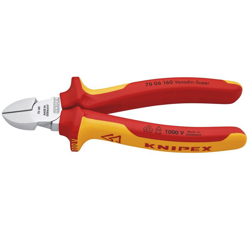 KNIPEX 70 06 160 VDE Diagonal Cutter,160mm Main Image