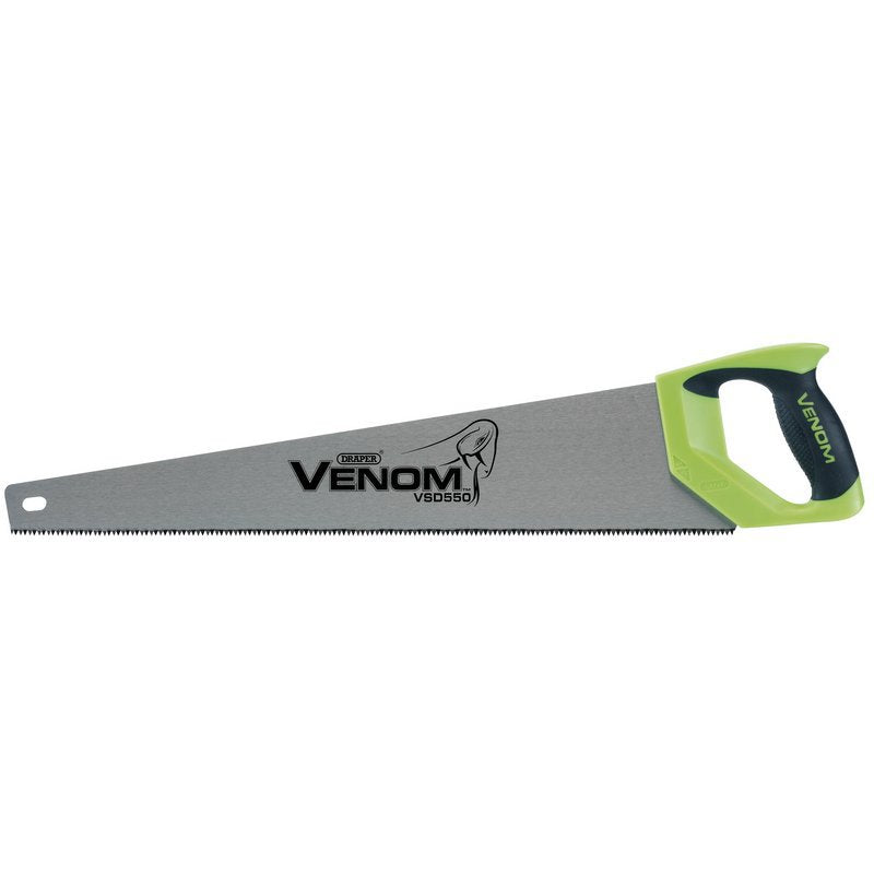 Draper Venom First Fix Double Ground Handsaw, 550mm, 7tpi/8ppi Main Image