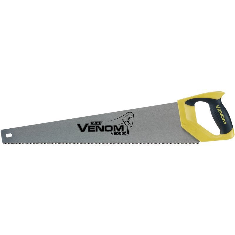 Draper Venom Second Fix Double Ground Handsaw, 550mm, 11tpi/12ppi Main Image