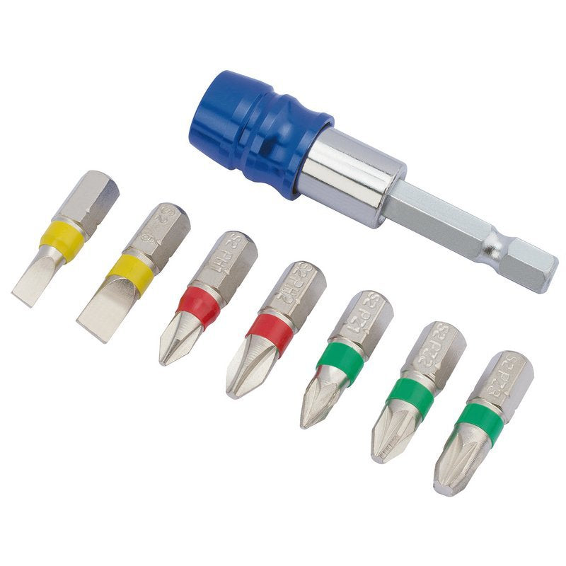 Coloured Screwdriver Bit Set (8 Piece) Main Image