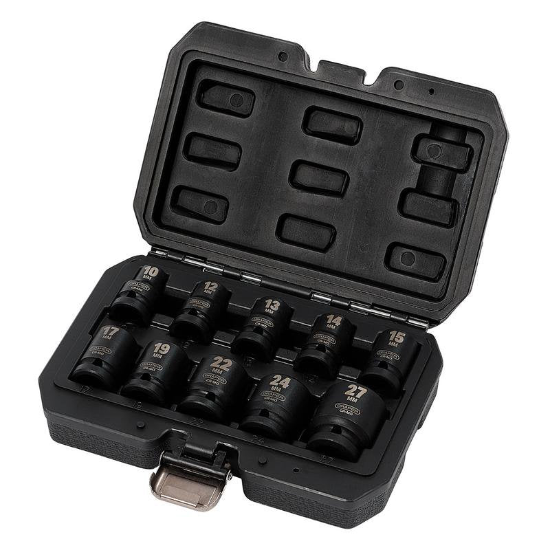 Metric Impact Socket Set, 1/2" Sq. Dr. (10 Piece) Main Image