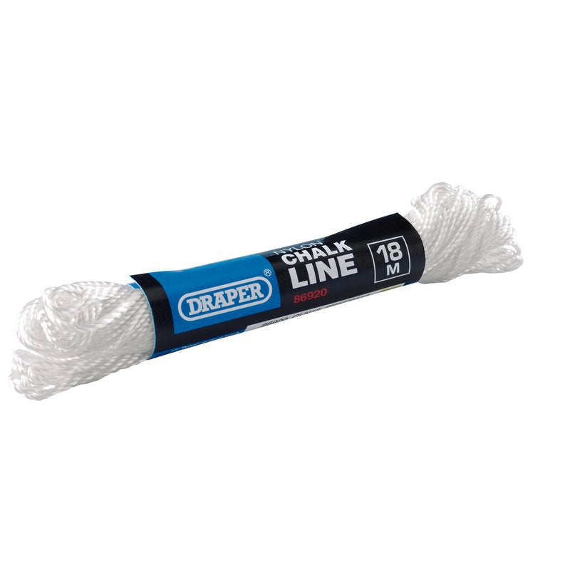 Nylon Chalk Line, 18m, White Main Image