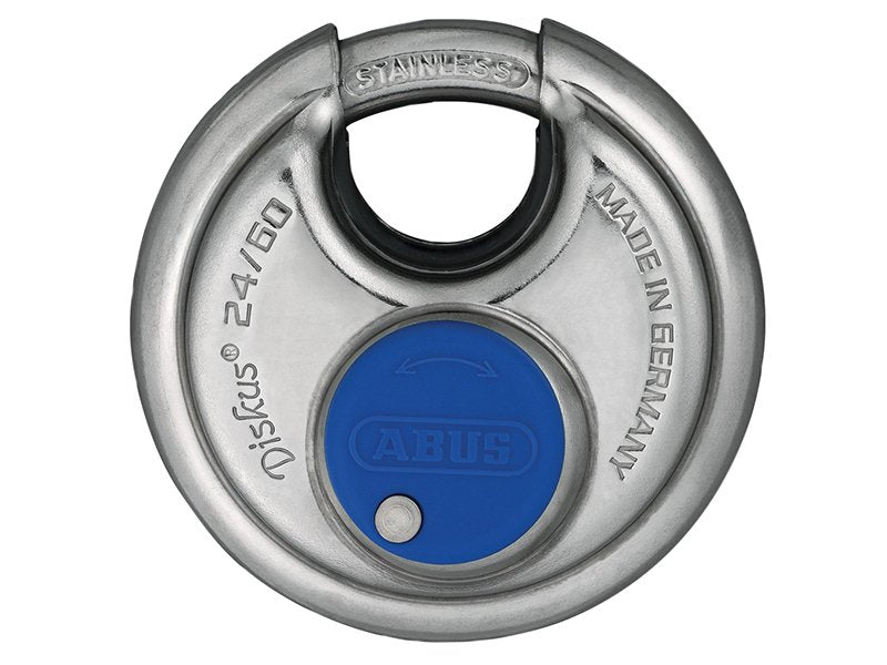 ABUS 24IB/60 60mm Diskus Padlock Stainless Steel Keyed EE0113 Main Image