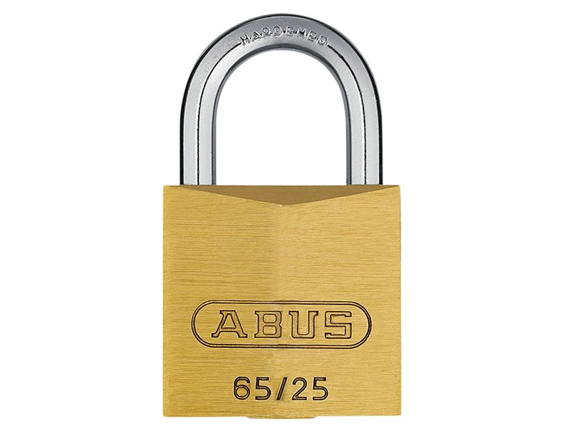 ABUS 65/25 25mm Brass Padlock Keyed 254 Main Image