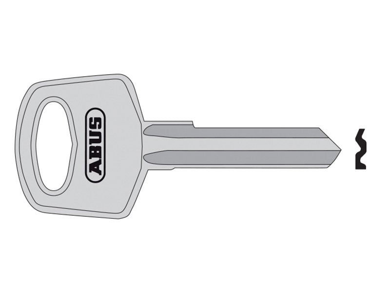 ABUS 34 Right Hand 6 Pin Key Blank Main Image
