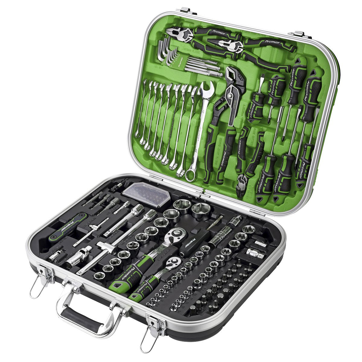 Sealey Mechanic's Tool Kit 144pc Hi-Vis Green Main Image