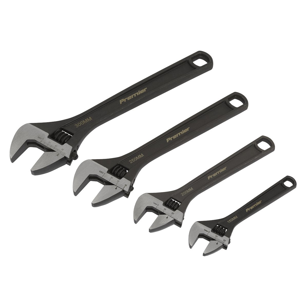 Sealey Adjustable Wrench Set 4pc Main Image