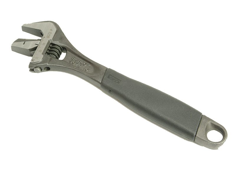 Bahco 9072P Black ERGOâ¢ Adjustable Wrench Reversible Jaw 250mm (10in) Main Image