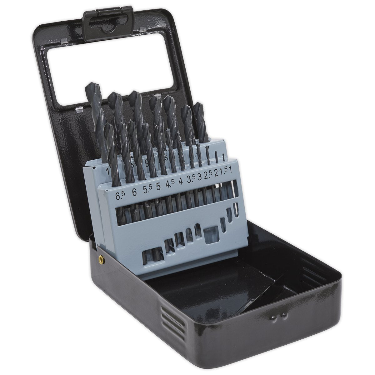 Sealey HSS Drill Bit Set 19pc 1-10mm Main Image