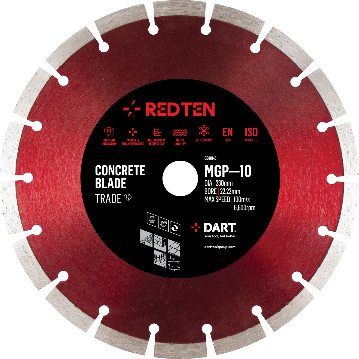 Dart MGP-10 350mm Diamond Disc