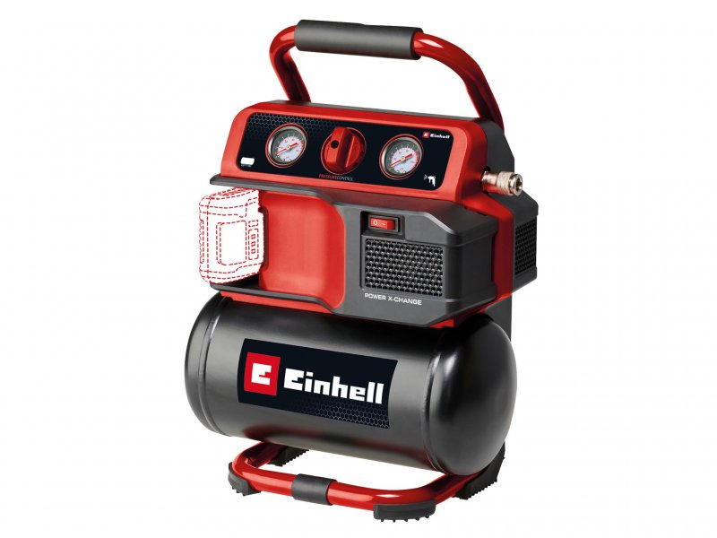 Einhell PXC 18V 5 Litre 8 Bar Oil Free Compressor Body Only TE-AC 18/75 Main Image