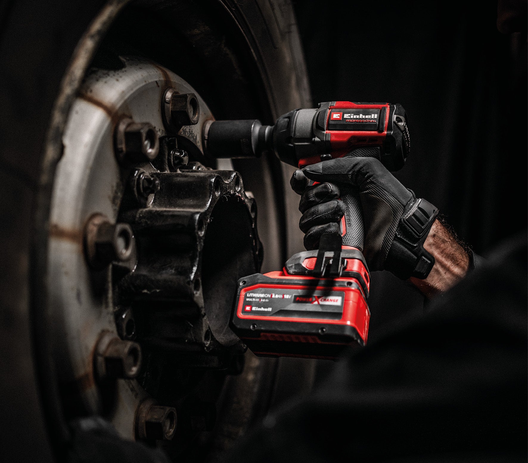 Einhell TP-CW 18/750-C 750nm Professional Impact Wrench c/w 4Ah PXC Plus Starter Kit & 4540011 E Case