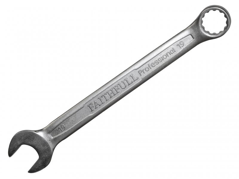Faithfull Combination Spanner CV Satin Finish 19mm Main Image
