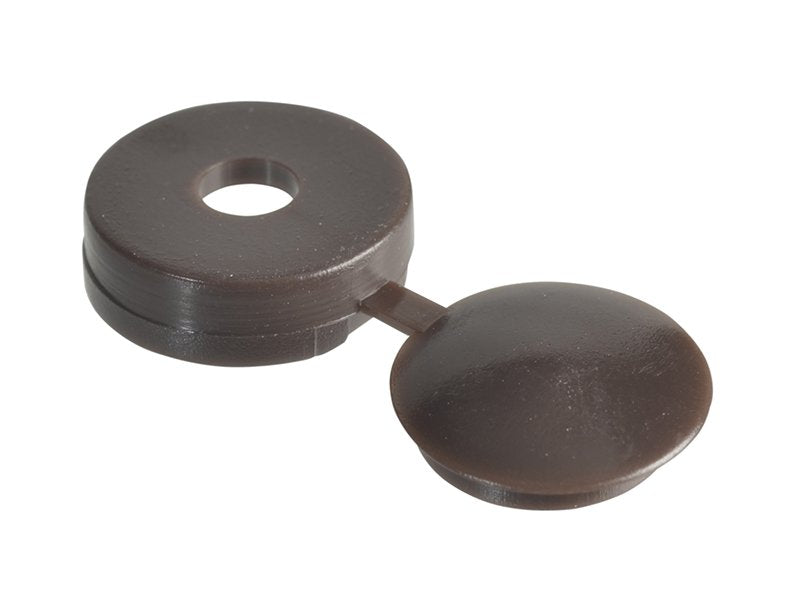 Forgefix Hinged Cover Cap Dark Brown No. 6-8 Bag 100 Main Image
