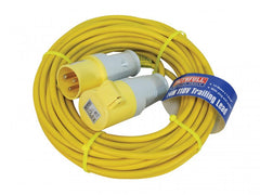 Faithfull Power Plus Trailing Lead 14 Metre 1750w 16 Amp 1.5mm Cable 110 Volt Main Image