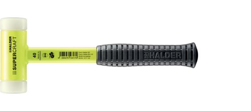 Halder Fluorescent Steel Supercraft Deadblow Mallet 40mm Main Image