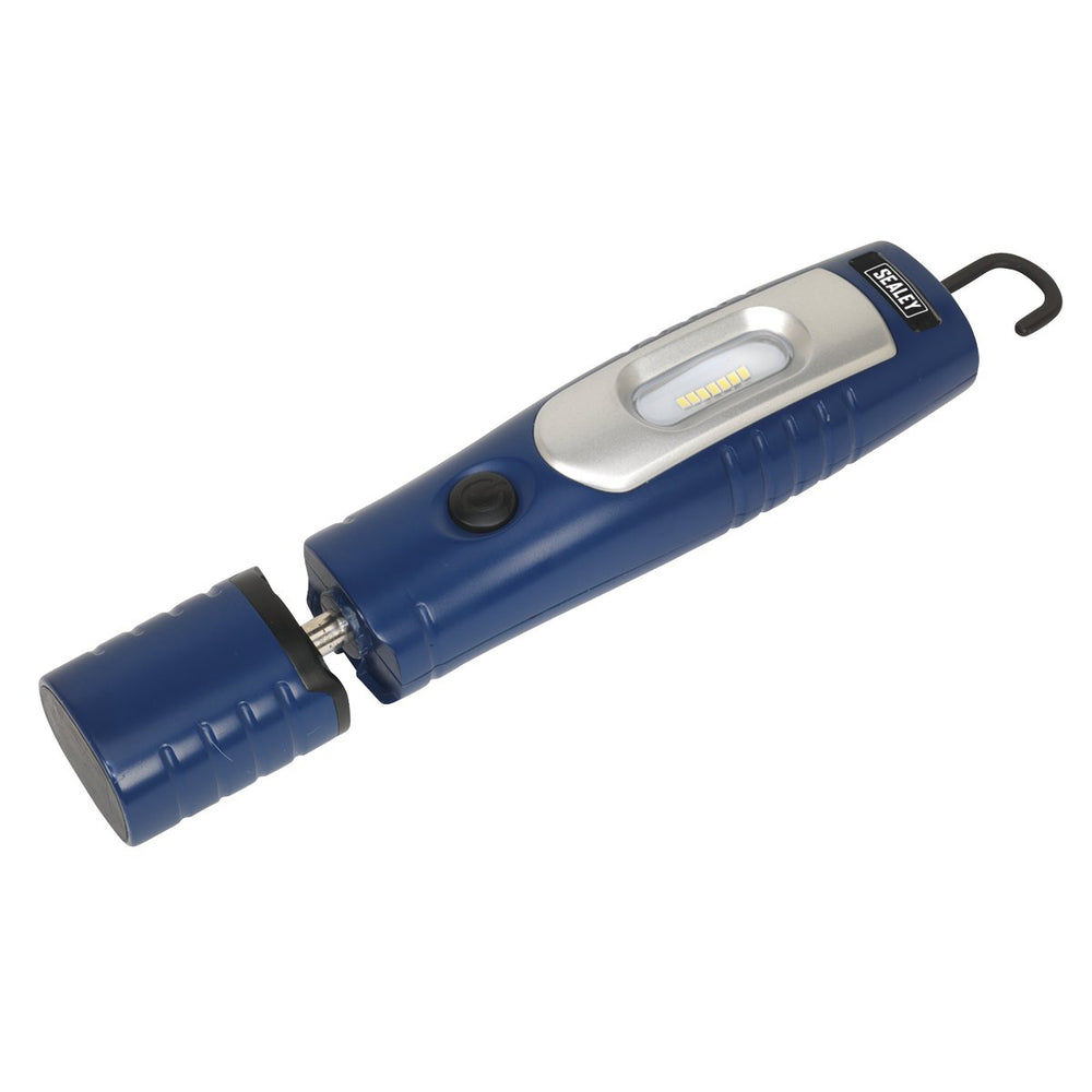 Sealey Rechargeable 360° Inspection Lamp 7 SMD + 3W LED Blue Lithium-ion Main Image
