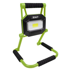 Sealey Rechargeable Portable Fold Flat Floodlight 20W COB LED Lithium-ion Main Image