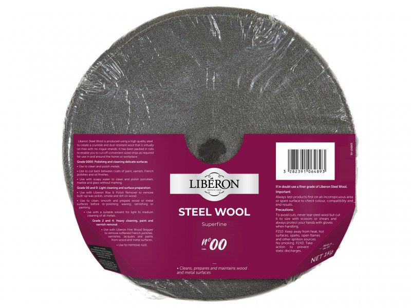 Liberon Steel Wool Grade 00 Super Fine 1kg Main Image