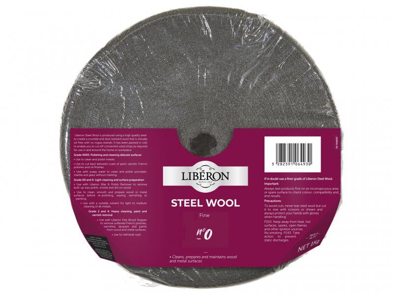 Liberon Steel Wool Grade 0 Fine 1kg Main Image