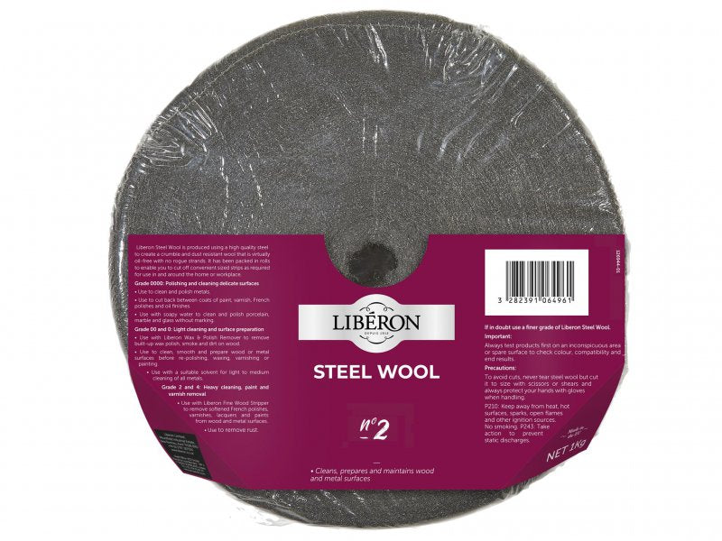 Liberon Steel Wool Grade 2 Medium 1kg Main Image