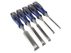 IRWIN Marples M750 Bevel Edge Chisel Splitproof Soft Touch Set 5: 6, 10, 13, 19 & 25mm Main Image