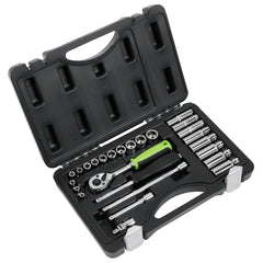 Sealey Socket Set 26pc 1/4"Sq Drive Metric Main Image