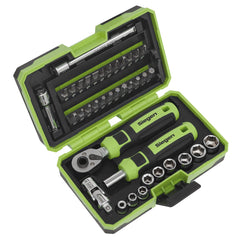 Sealey Socket & Bit Set 38pc 1/4"Sq Drive Main Image