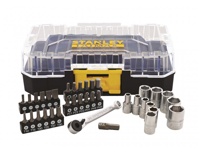 STANLEY® Hand Tools FatMax® PRO-STACK 1/4in Socket & Bit Set, 37 Piece Main Image