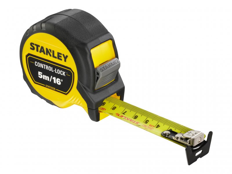 STANLEY® Hand Tools CONTROL-LOCK Pocket Tape 5m/16ft (Width 25mm) Main Image