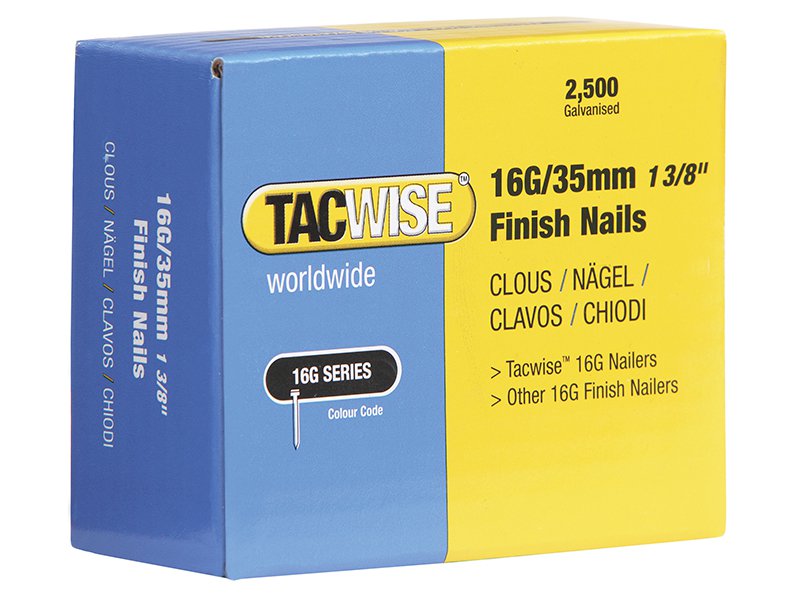 Tacwise 16 Gauge Ranger Finish Nails 32mm Pack 2500 Main Image