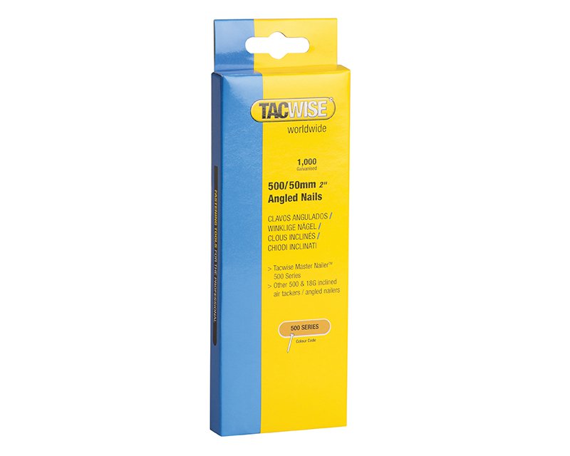 Tacwise 500 18 Gauge 50mm Angled Nails Pack 1000 Main Image