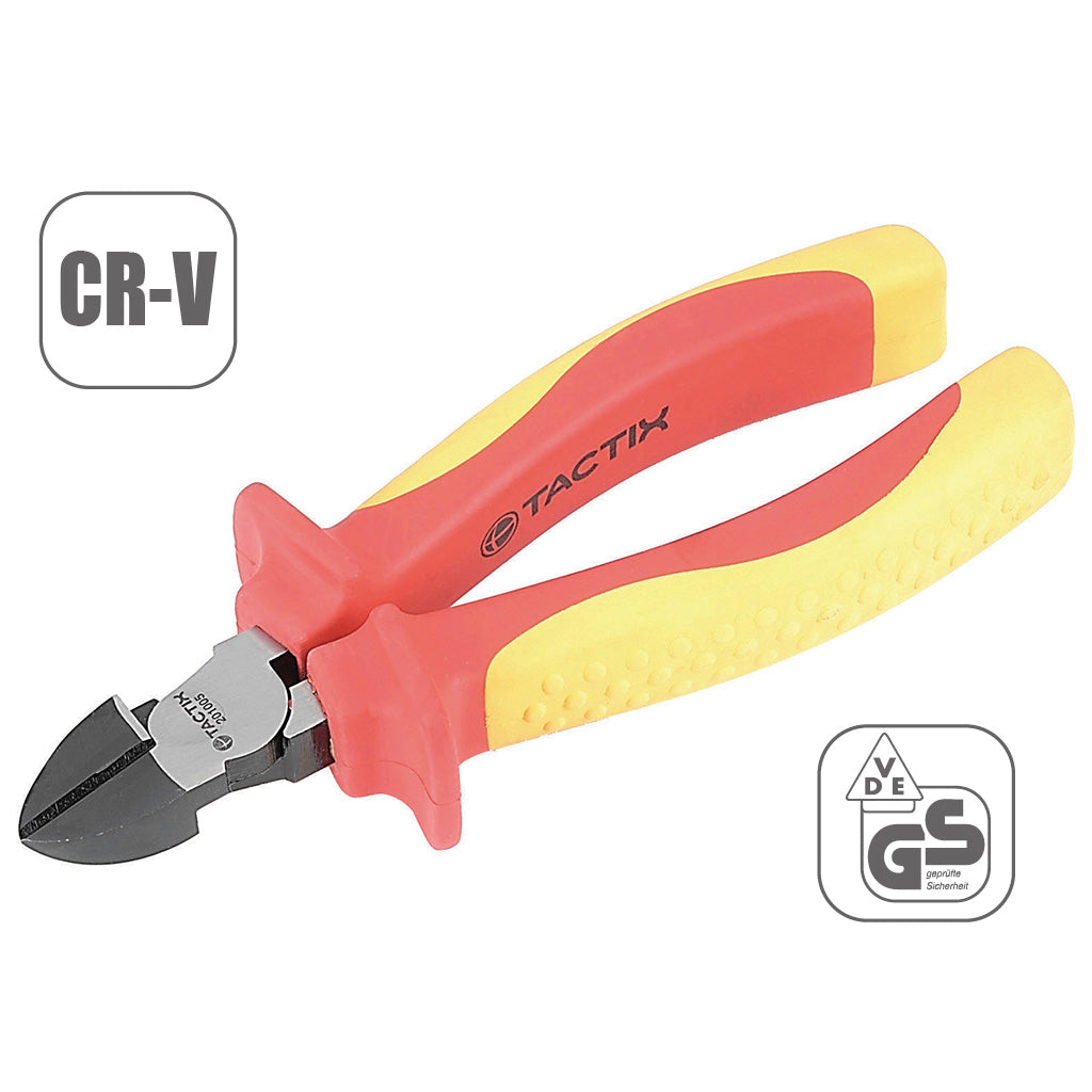 Tactix Vde Pliers Insulated Diagonal 160mm 6 Inch 1000V Main Image