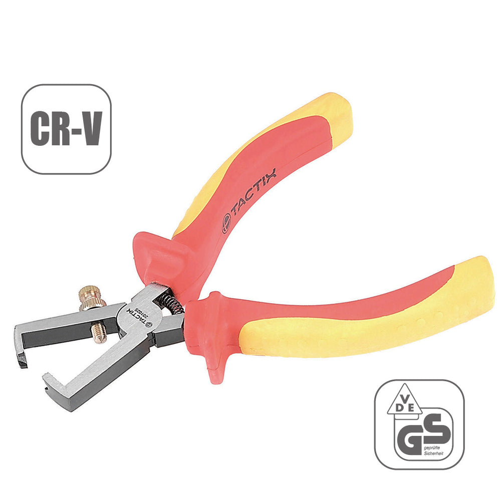 Tactix Vde Pliers Insulated Wire Stripper 160mm 6 Inch 1000V Main Image