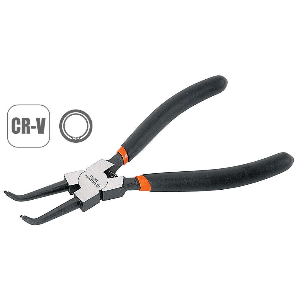 Tactix Pliers Circlip 175mm 7 Inch Bent Interior Internal 1.8mm Tip Main Image