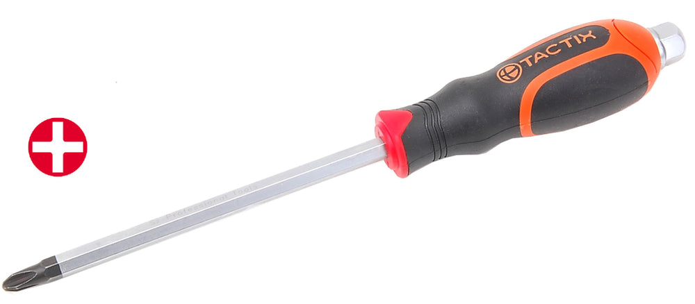 Tactix Screwdriver Go Through Phillips 3 x 200mm Main Image