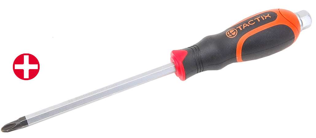 Tactix Screwdriver Go Through Phillips 3 x 200mm Main Image