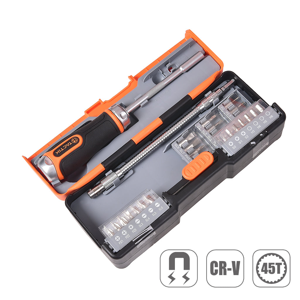Tactix Ratchet Screwdriver 43 Piece Set Main Image