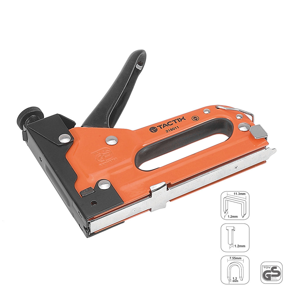 Tactix Staple Gun 3 In 1 Set With 600 Staples 11.3mm Wide Main Image