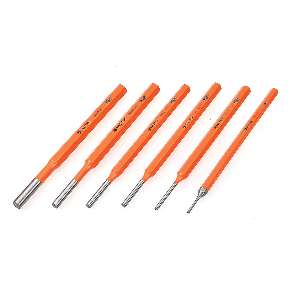 Tactix Punch Pin 6 Piece Set 2mm - 8mm Main Image