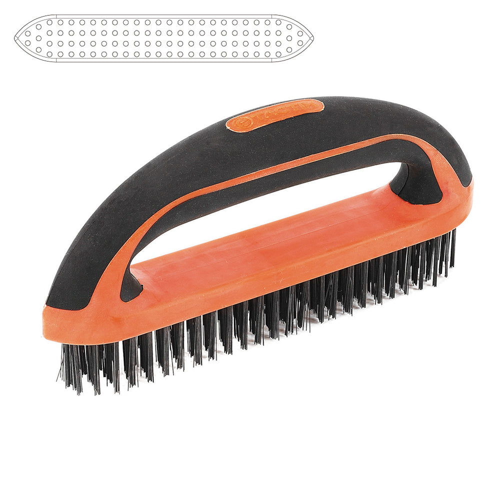 Tactix Wire Brush D Handle 210mm 8-1/4 Inch Main Image