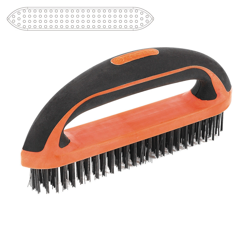 Tactix Wire Brush D Handle 210mm 8-1/4 Inch Main Image