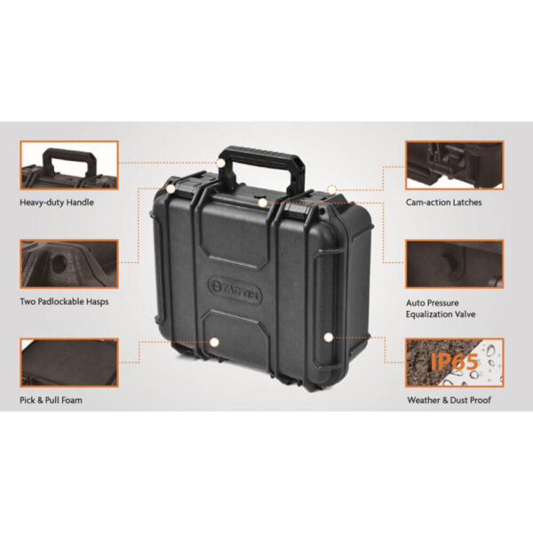 Tactix Super Tough Case IP65 Rated Weatherproof Reinforced Polypropylene Size L 42 x 33