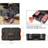 Tactix 52.8 cm Portable Technician Case Plastic With Removable Storage Boxes